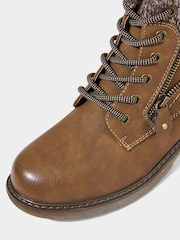 Joe Browns Brown Autumn Hiking Style Ankle Boots - Image 5 of 7
