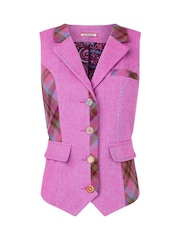 Joe Browns Pink Heritage Check Waistcoat - Image 5 of 5