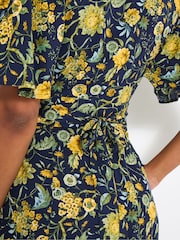 Joe Browns Blue Autumn Floral Button Through Maxi Dress - Image 2 of 5