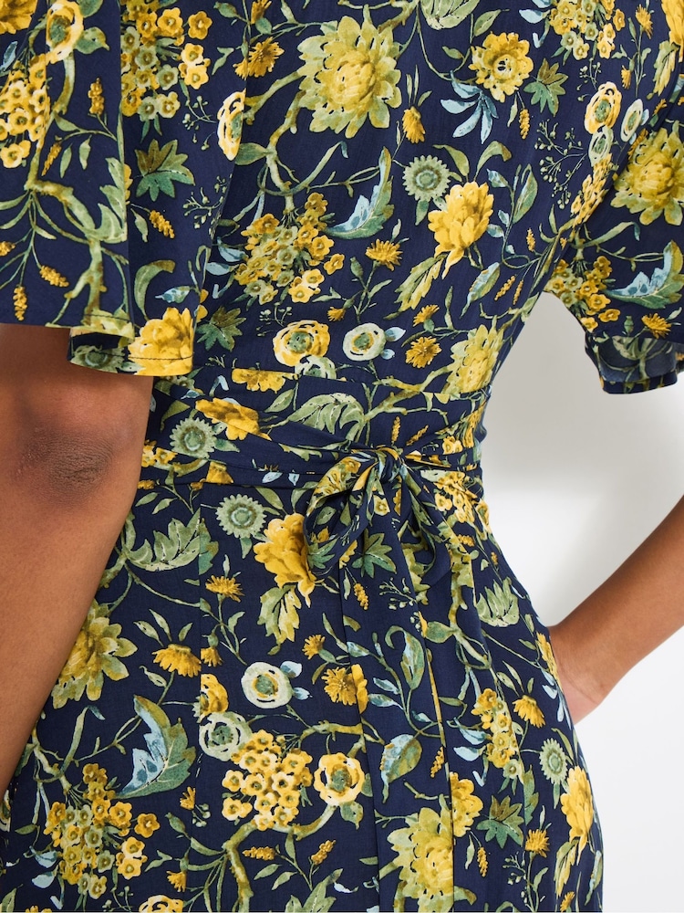 Joe Browns Blue Autumn Floral Button Through Maxi Dress - Image 2 of 5 Joe Browns Blue Autumn Floral Button Through Maxi Dress - Image 2 of 5