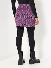 Joe Browns Purple Jacquard 2-In-1 Skirted Leggings - Image 2 of 5