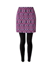 Joe Browns Purple Jacquard 2-In-1 Skirted Leggings - Image 5 of 5