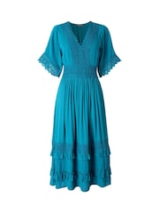 Joe Browns Blue Flattering Boho Lace Dress - Image 5 of 5