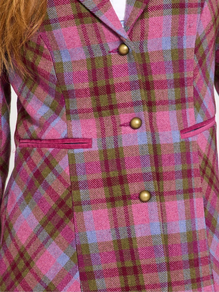 Joe Browns Pink Heritage Check Jacket - Image 2 of 5 Joe Browns Pink Heritage Check Jacket - Image 2 of 5