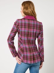 Joe Browns Pink Heritage Check Jacket - Image 4 of 5