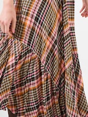 Joe Browns Brown Check Dippy Hem Skirt - Image 6 of 7