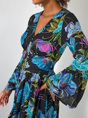 Joe Browns Black Floral Boho Maxi Dress - Image 4 of 5