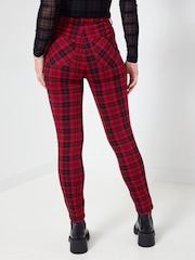 Joe Browns Red Check Skinny Trousers - Image 2 of 8
