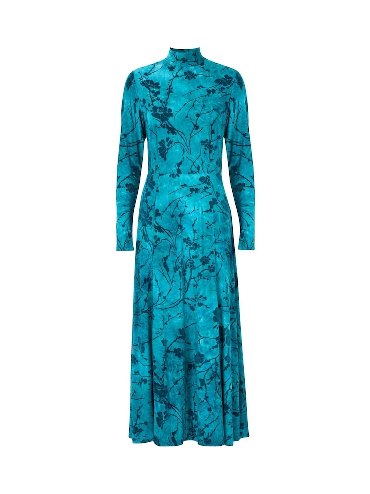 Joe Browns Green Flocked Print Maxi Dress - Image 7 of 7 Joe Browns Green Flocked Print Maxi Dress - Image 7 of 7