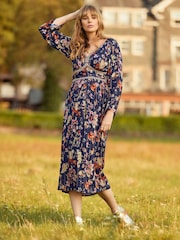 Joe Browns Blue Boho Floral Maxi Dress - Image 1 of 7