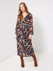 Joe Browns Blue Boho Floral Maxi Dress - Image 4 of 7