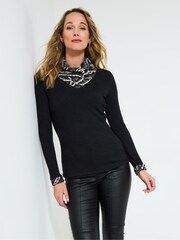 Joe Browns Black Cowl Neck  Top - Image 1 of 4