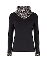 Joe Browns Black Cowl Neck  Top - Image 4 of 4