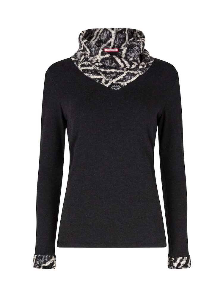 Joe Browns Black Cowl Neck  Top - Image 4 of 4