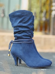 Azul - Joe Browns Cord Rope Detail Slouch Boots - Imagem 2 de 6