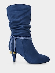 Azul - Joe Browns Cord Rope Detail Slouch Boots - Imagem 5 de 6