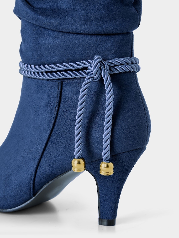 Azul - Joe Browns Cord Rope Detail Slouch Boots - Imagem 6 de 6