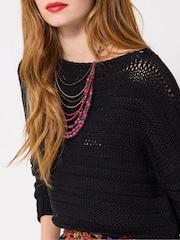 Joe Browns Black Boat Neck Knit Jumper - Image 4 of 5