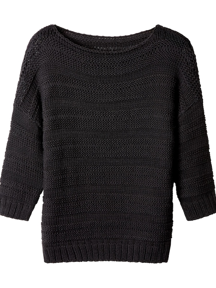 Joe Browns Black Boat Neck Knit Jumper - Image 5 of 5 Joe Browns Black Boat Neck Knit Jumper - Image 5 of 5