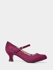أرجواني - Joe Browns Floral Lined Mary Jane Shoes - صورة 3 من 6