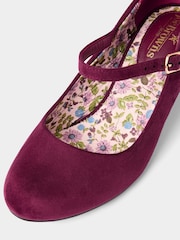 أرجواني - Joe Browns Floral Lined Mary Jane Shoes - صورة 6 من 6