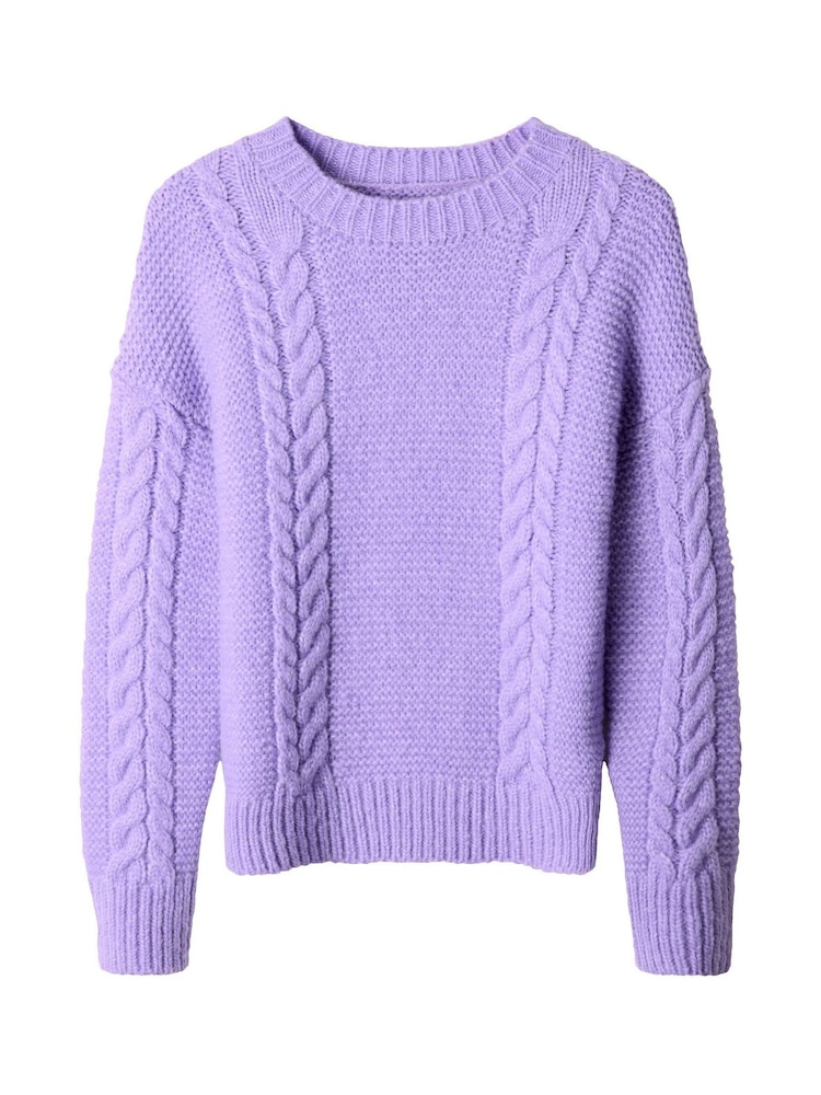 Joe Browns Purple Lilac Cable Detail Jumper - Image 5 of 5 Joe Browns Purple Lilac Cable Detail Jumper - Image 5 of 5