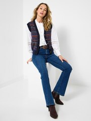 Joe Browns Blue Knitted Cardi Vest - Image 4 of 7