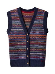 Joe Browns Blue Knitted Cardi Vest - Image 5 of 7