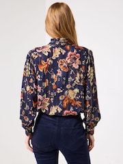 Joe Browns Blue Boho Mirror Trim Blouse - Image 4 of 7