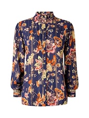 Joe Browns Blue Boho Mirror Trim Blouse - Image 7 of 7