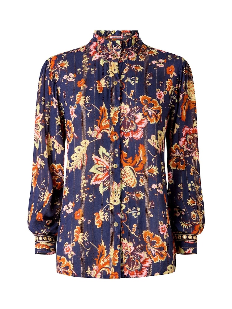 Joe Browns Blue Boho Mirror Trim Blouse - Image 7 of 7