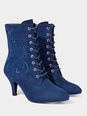 Joe Browns Chic Embroidered Lace-Up Ankle Boots - صورة 4 من 6