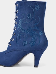Joe Browns Chic Embroidered Lace-Up Ankle Boots - صورة 5 من 6