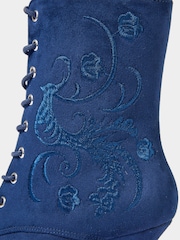 Joe Browns Chic Embroidered Lace-Up Ankle Boots - صورة 6 من 6