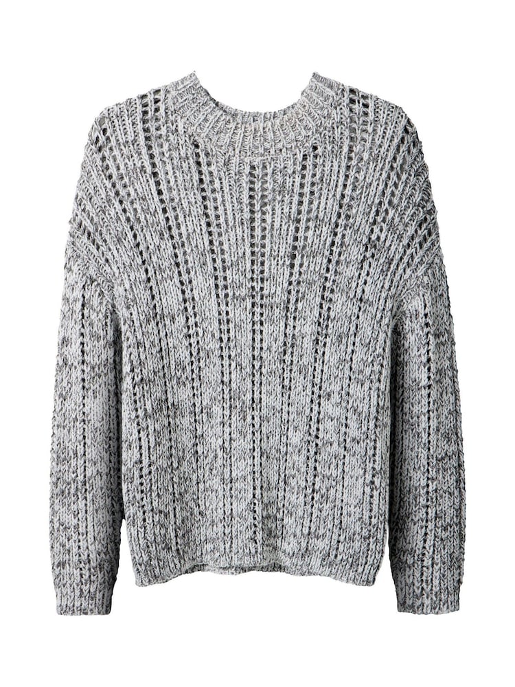 Joe Browns Grey Crew Neck Knit Jumper - Image 5 of 5
