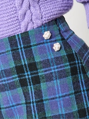 Joe Browns Blue Check Mini Skirt - Image 3 of 7
