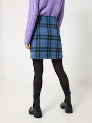 Joe Browns Blue Check Mini Skirt - Image 4 of 7