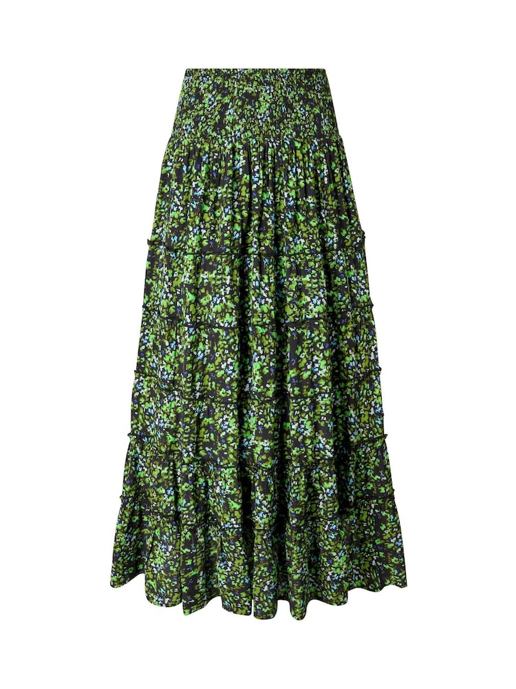 Joe Browns Green Floral Tiered Maxi Skirt - Image 6 of 6