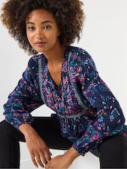 Joe Browns Purple Flowy Boho Blouse - Image 1 of 5