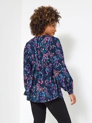 Joe Browns Purple Flowy Boho Blouse - Image 3 of 5