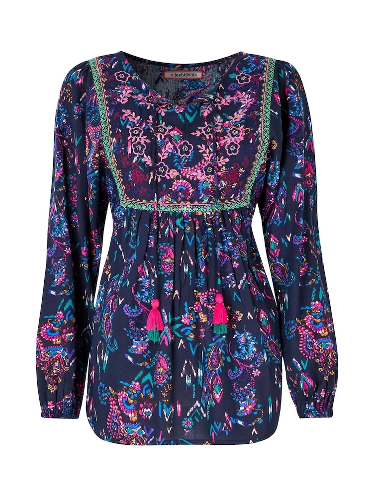 Joe Browns Purple Flowy Boho Blouse - Image 5 of 5