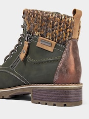 Joe Browns Green Chic Winter Khaki Ankle Boots - Image 6 of 7