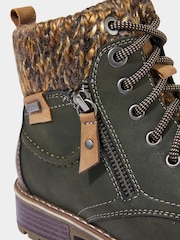 Joe Browns Green Chic Winter Khaki Ankle Boots - Image 7 of 7