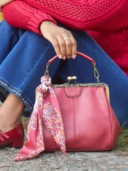 Joe Browns Pink Detachable Long Body Strap And Scarf Bag - Image 1 of 6