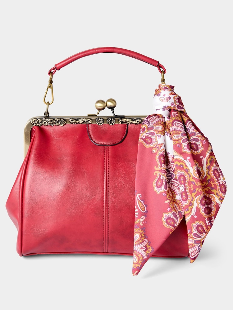 Joe Browns Pink Detachable Long Body Strap And Scarf Bag - Image 2 of 6 Joe Browns Pink Detachable Long Body Strap And Scarf Bag - Image 2 of 6