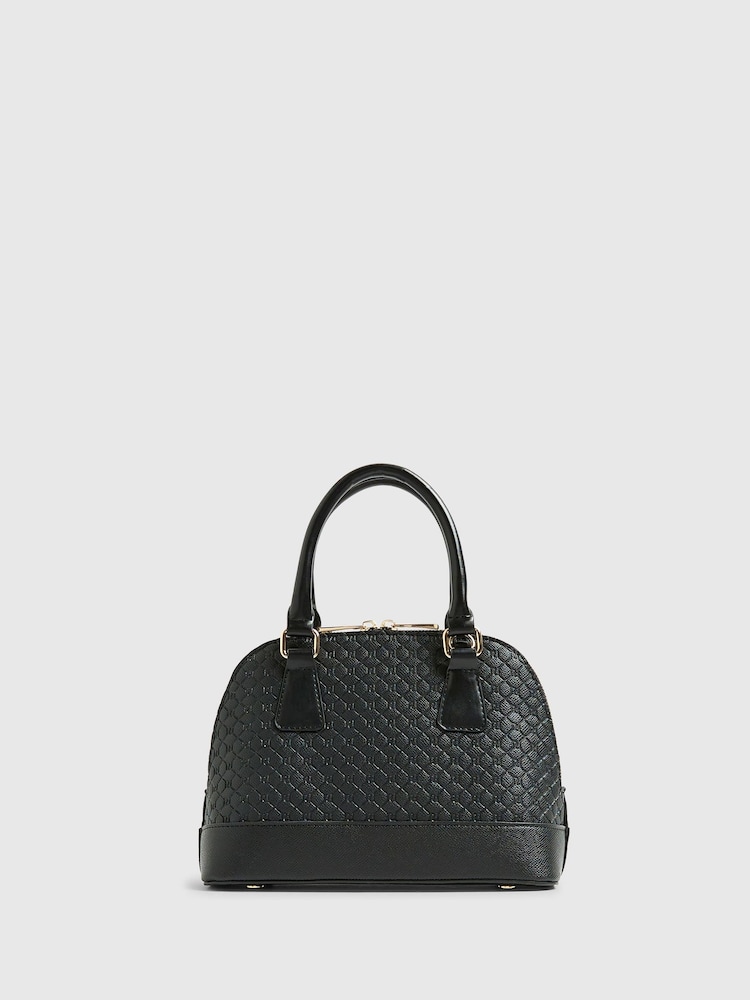 River Island Black Embossed Tote Bag - Image 2 of 5