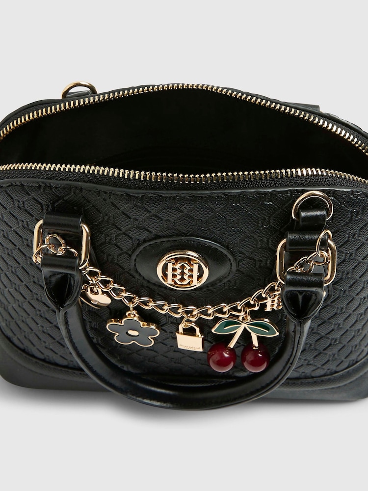 River Island Black Embossed Tote Bag - Image 5 of 5