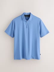 Steel Blue Active Golf Textured Training Polo Shirt - Image 1 of 3
