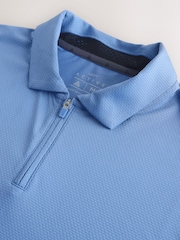Steel Blue Active Golf Textured Training Polo Shirt - Image 2 of 3