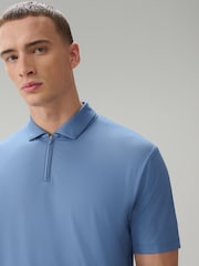 Steel Blue Active Golf Textured Training Polo Shirt - Image 4 of 8